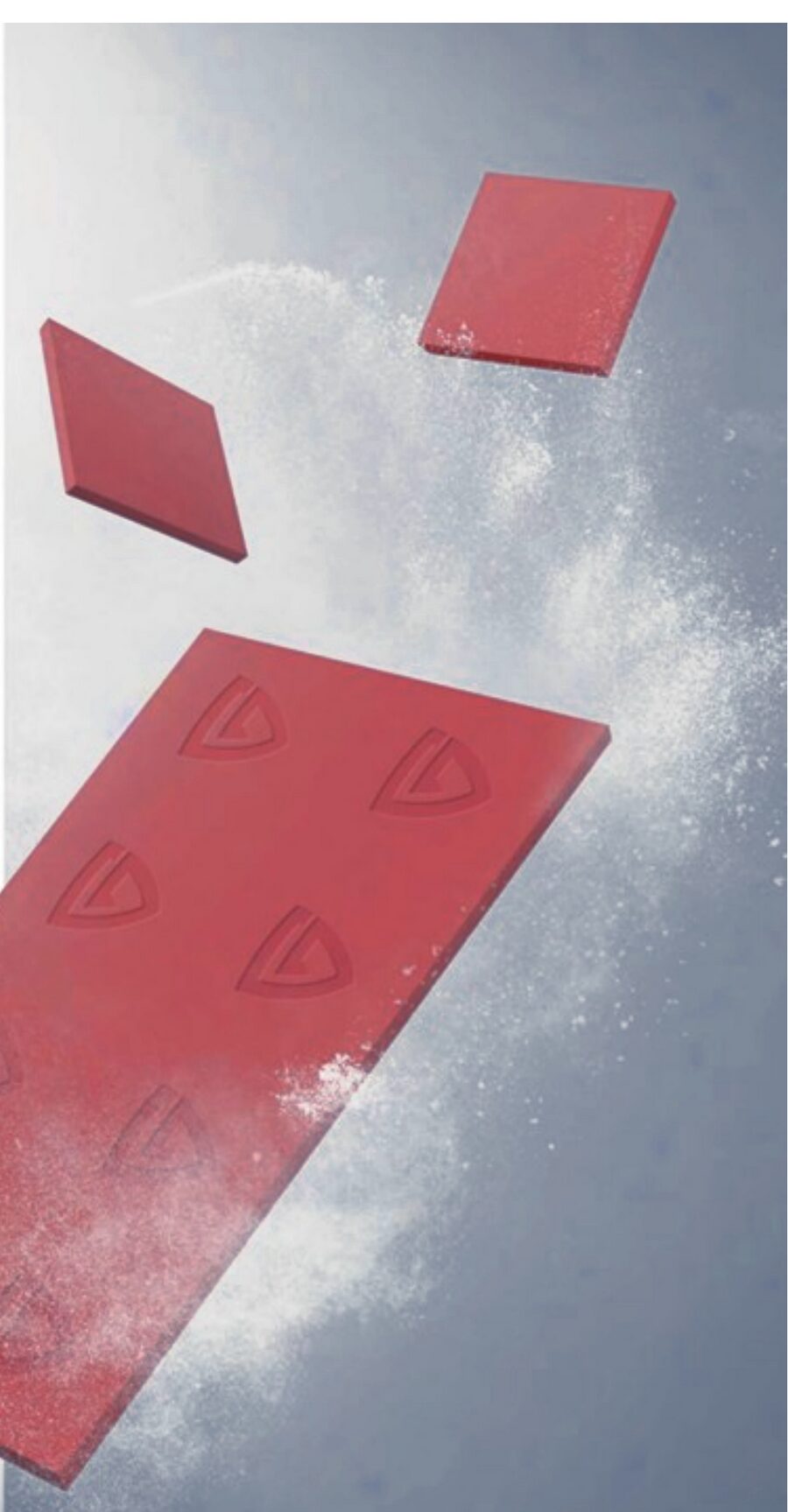 AEGIS PAD microcapsule fire suppression sheet bursting open on contact with heat